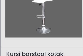 Kursi barstool kotak