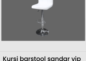 Kursi barstool sandar vip