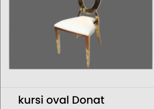 kursi oval Donat