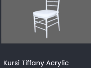 Kursi Tiffany Acrylic