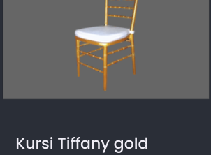 Kursi Tiffany gold