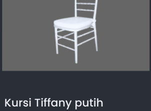 Kursi Tiffany putih