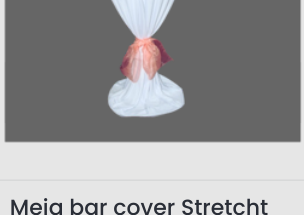Meja bar cover Stretcht