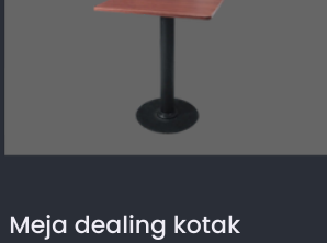 Meja dealing kotak