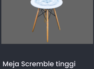 Meja Scremble tinggi