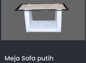 Meja Sofa putih