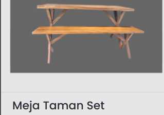 Meja Taman Set
