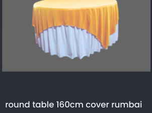 round table 160cm cover rumbai